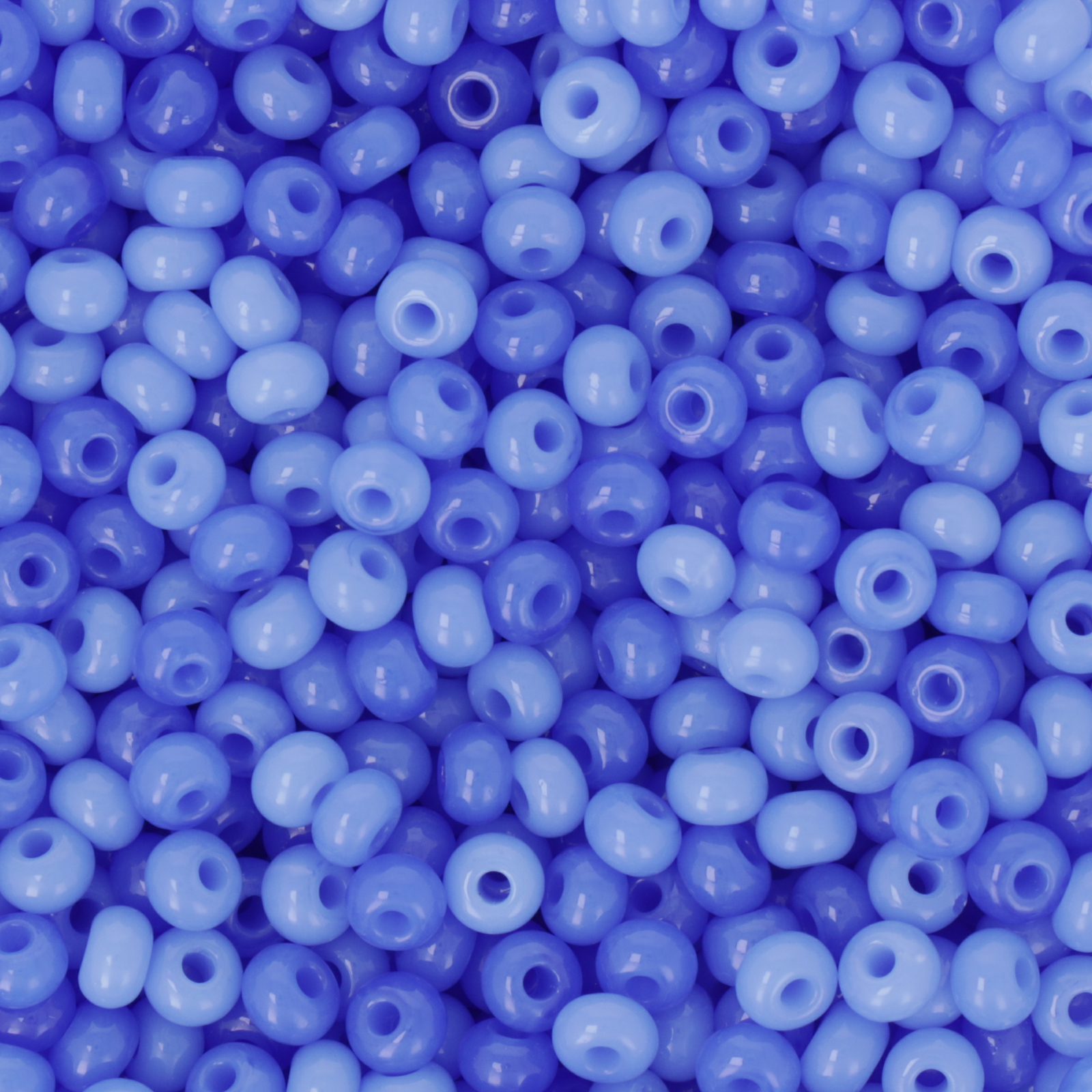 sattperlen preciosa rocailles 5/0 opal blue | 20gr