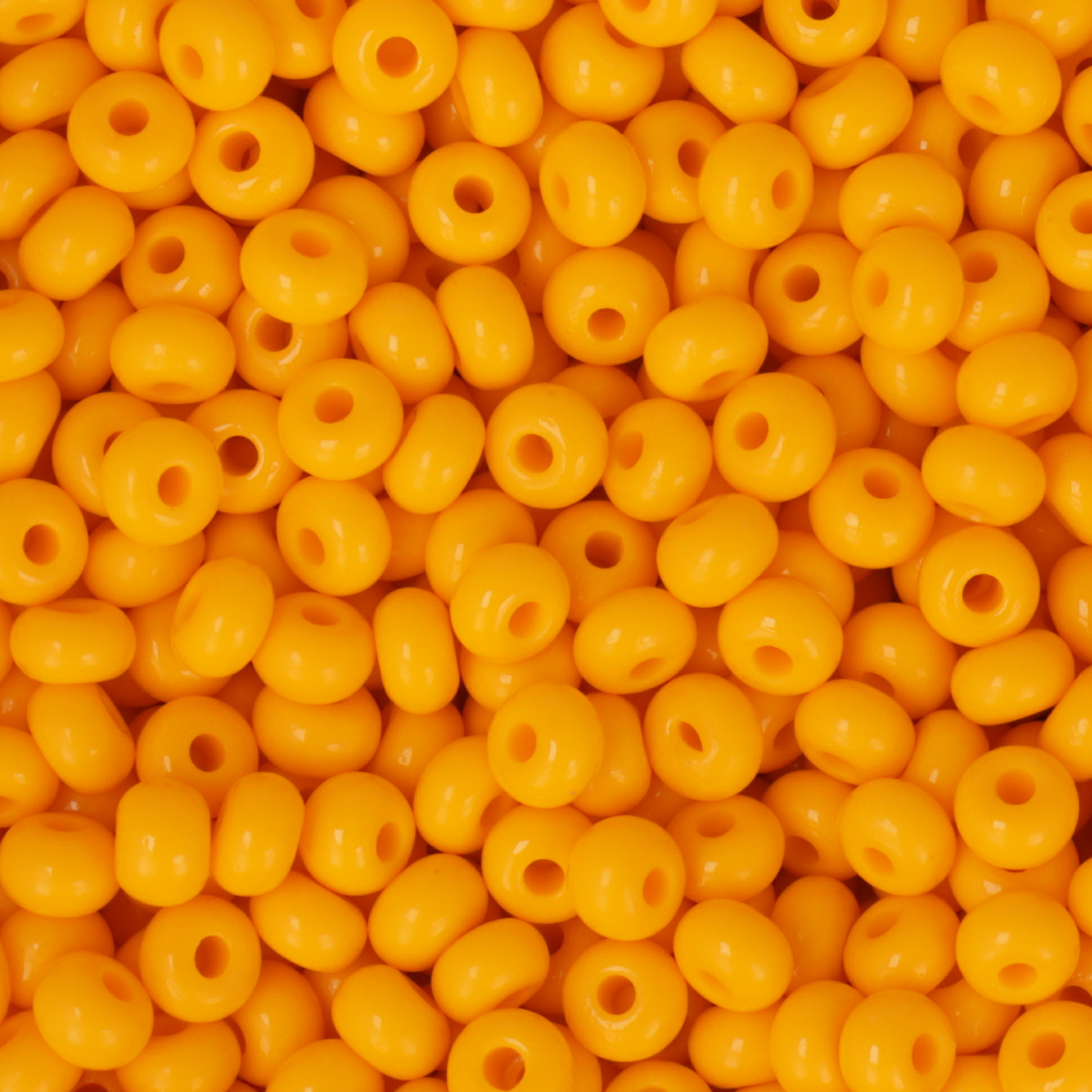 preciosa seed bead rocailles 5/0 opaque neon orange | 20gr
