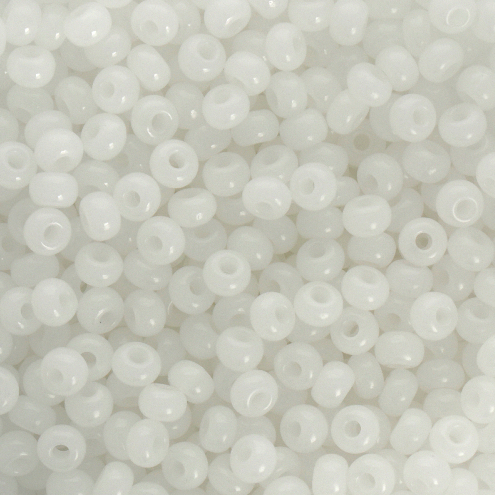 preciosa seed bead rocailles 5/0 opal white | 20gr