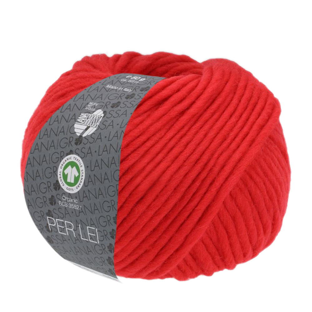 per lei lana grossa - rot (018) - 50gr (60mt) | 1pc