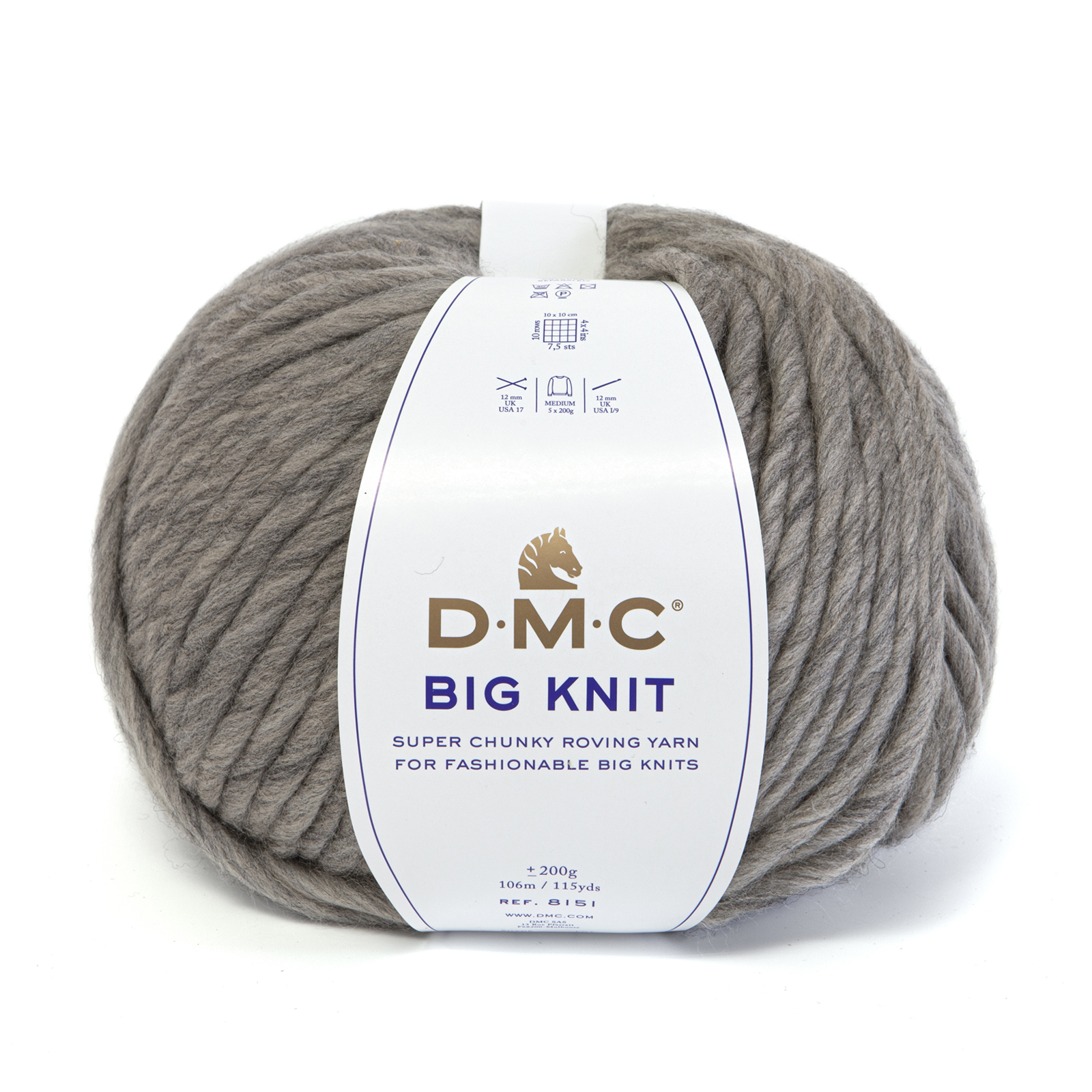 filato dmc big knit - silver mist (103) - 200gr (106mt) | 1pc