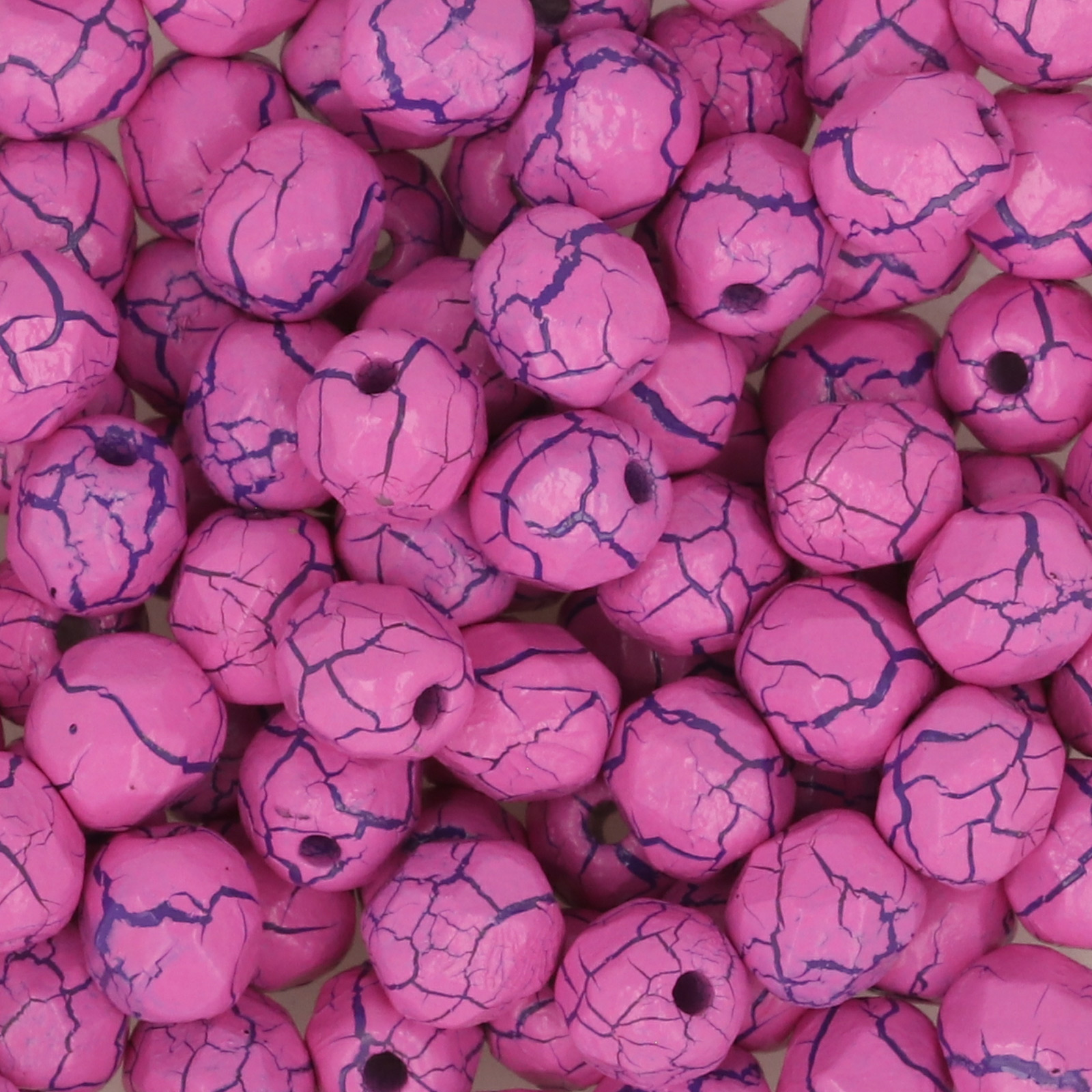czech fire-polished round beads - iconic pink/blue 4mm | 50pc