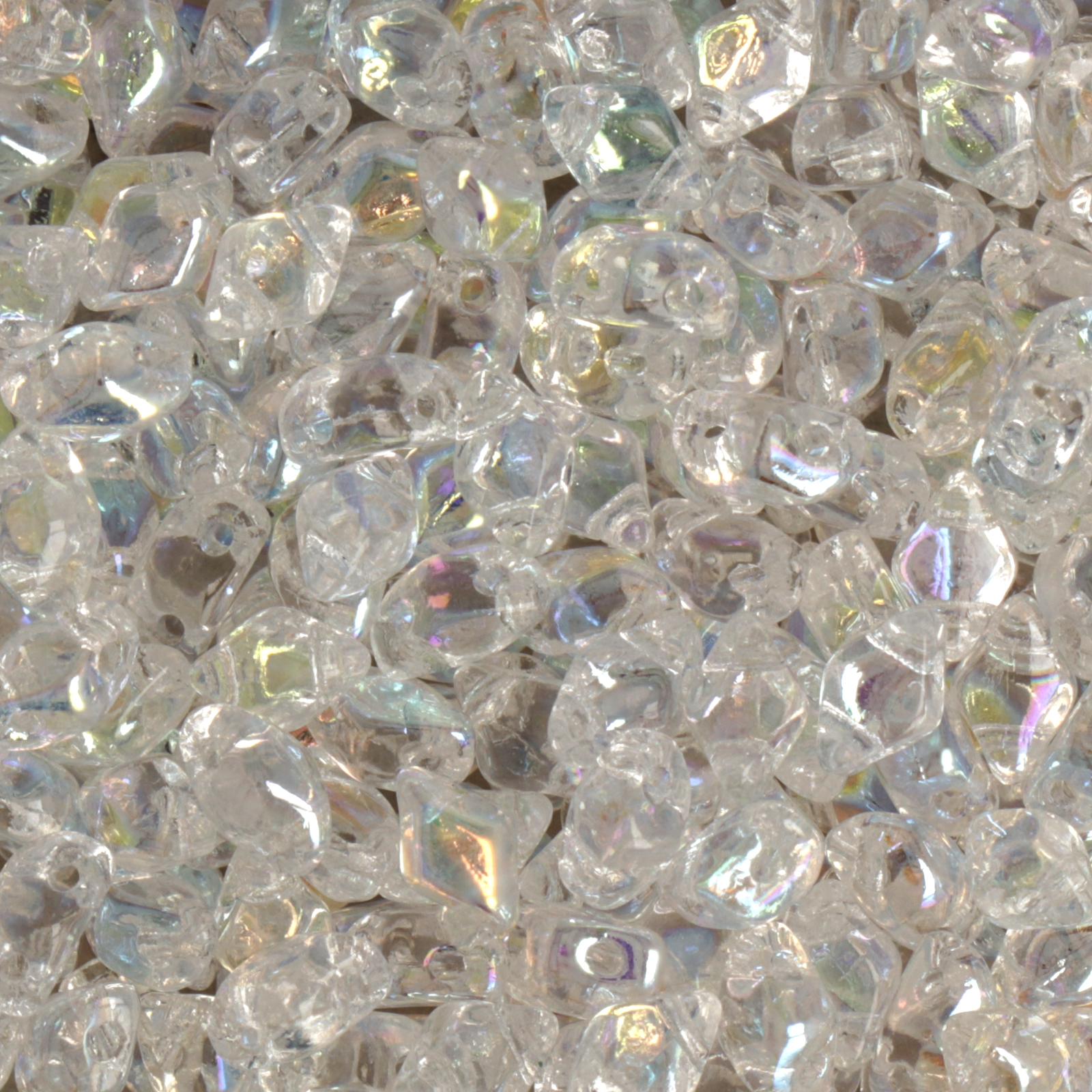 mini gemduo glasperlen crystal ab 6x4mm | 5gr