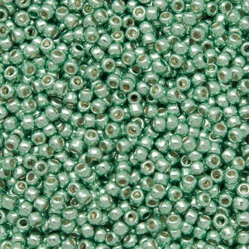saatperlen toho 11/0 permanent finish galvanized mint green (pf570) | 10gr