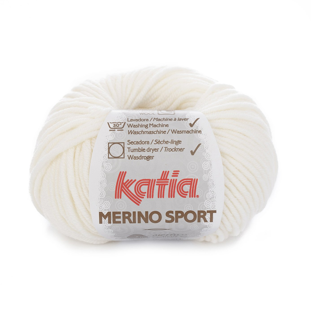 katia merino sport - white (1) - 50gr (80mt) | 1pc