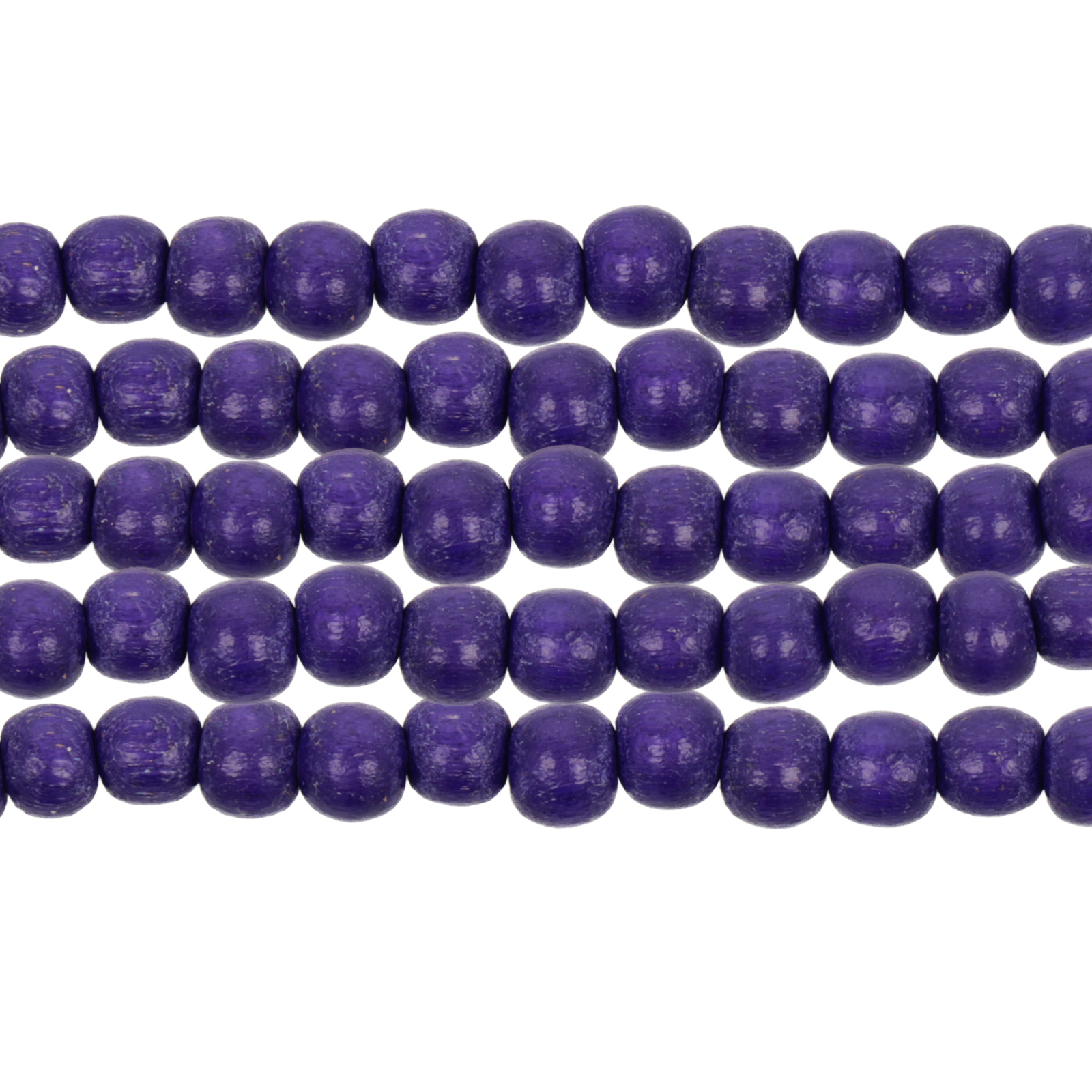 dyed wood beads - purple round approx. 4-5mm | 16-inch strand