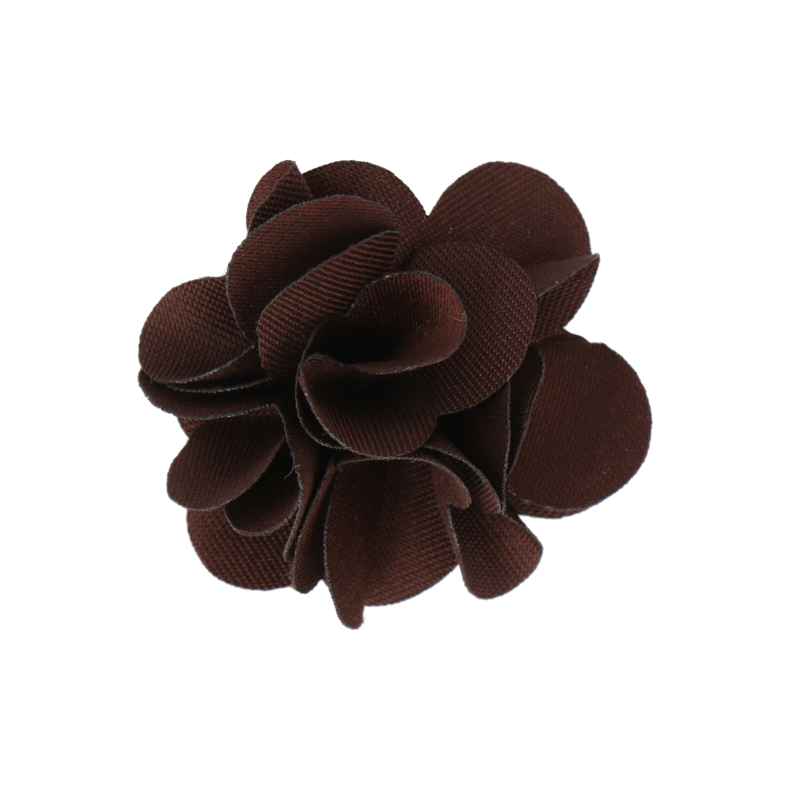 brown fabric flower 30mm | 4pc