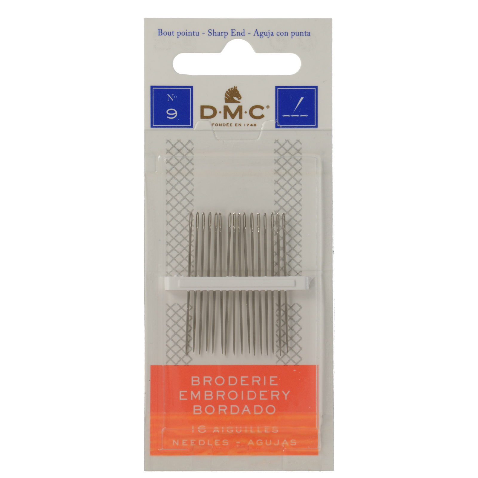 dmc embroidery needles - size 9 - 16pcs package | 1pc