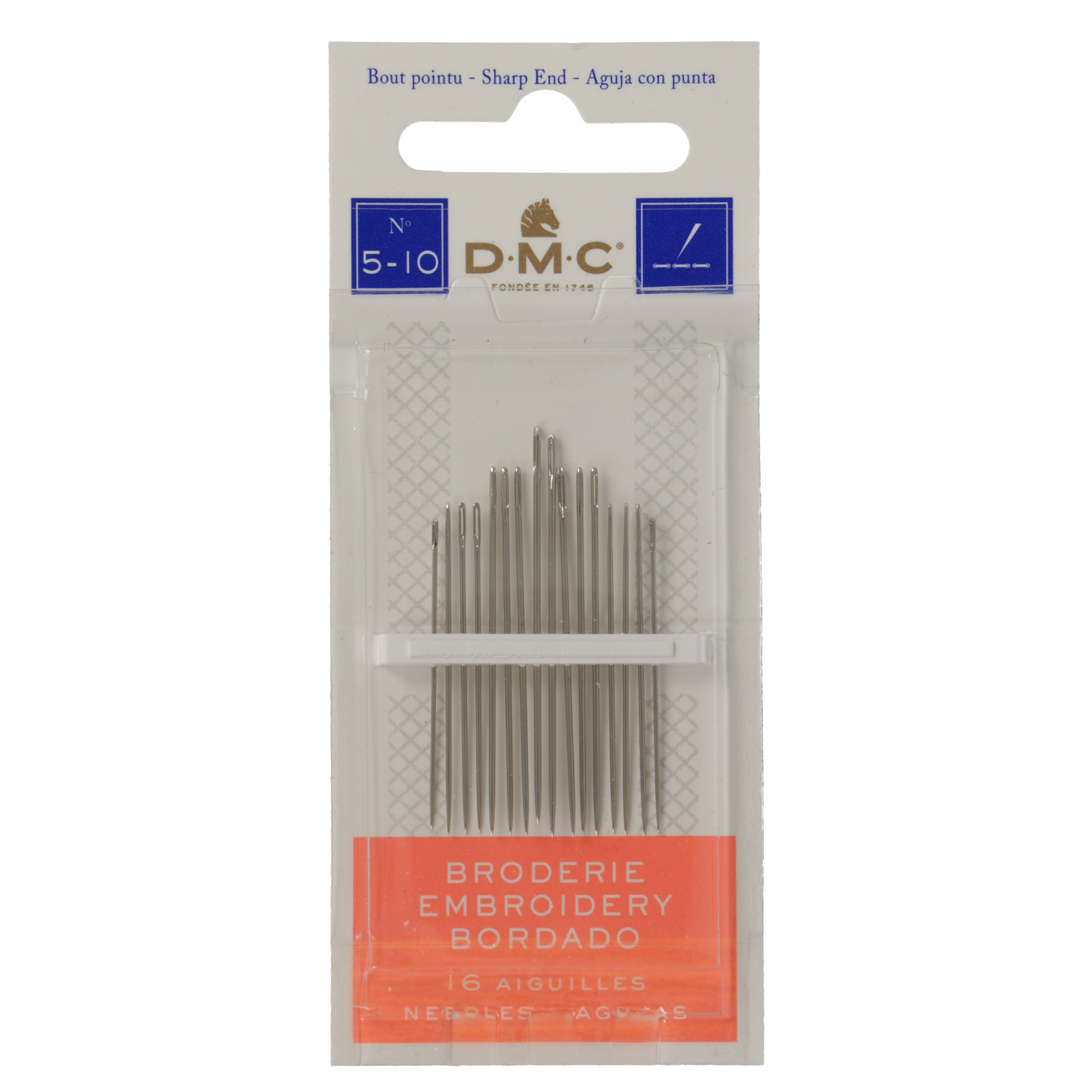 dmc embroidery needles - size 5-10 - 16pcs package | 1pc