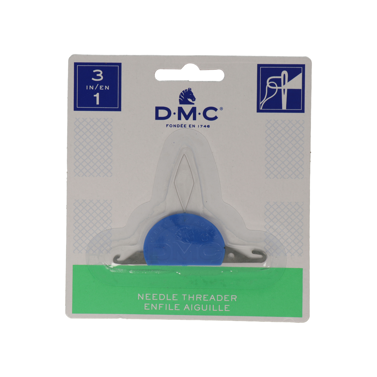 dmc needle threader for fine, medium and heavy threads or yarns | 1pc