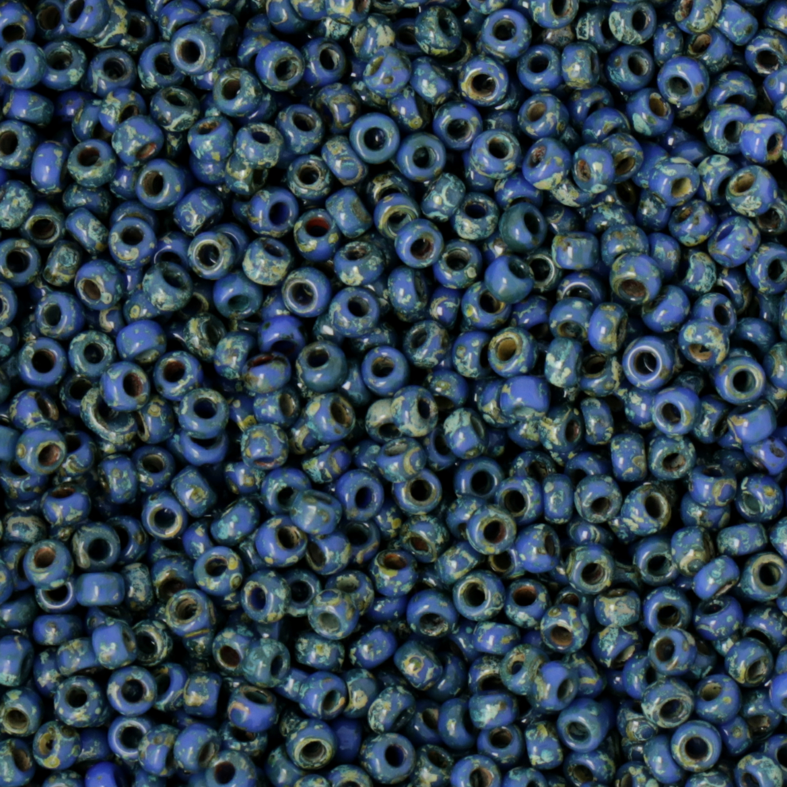 miyuki rocailles 11/0 - picasso opaque montana blue (4516) | 10gr