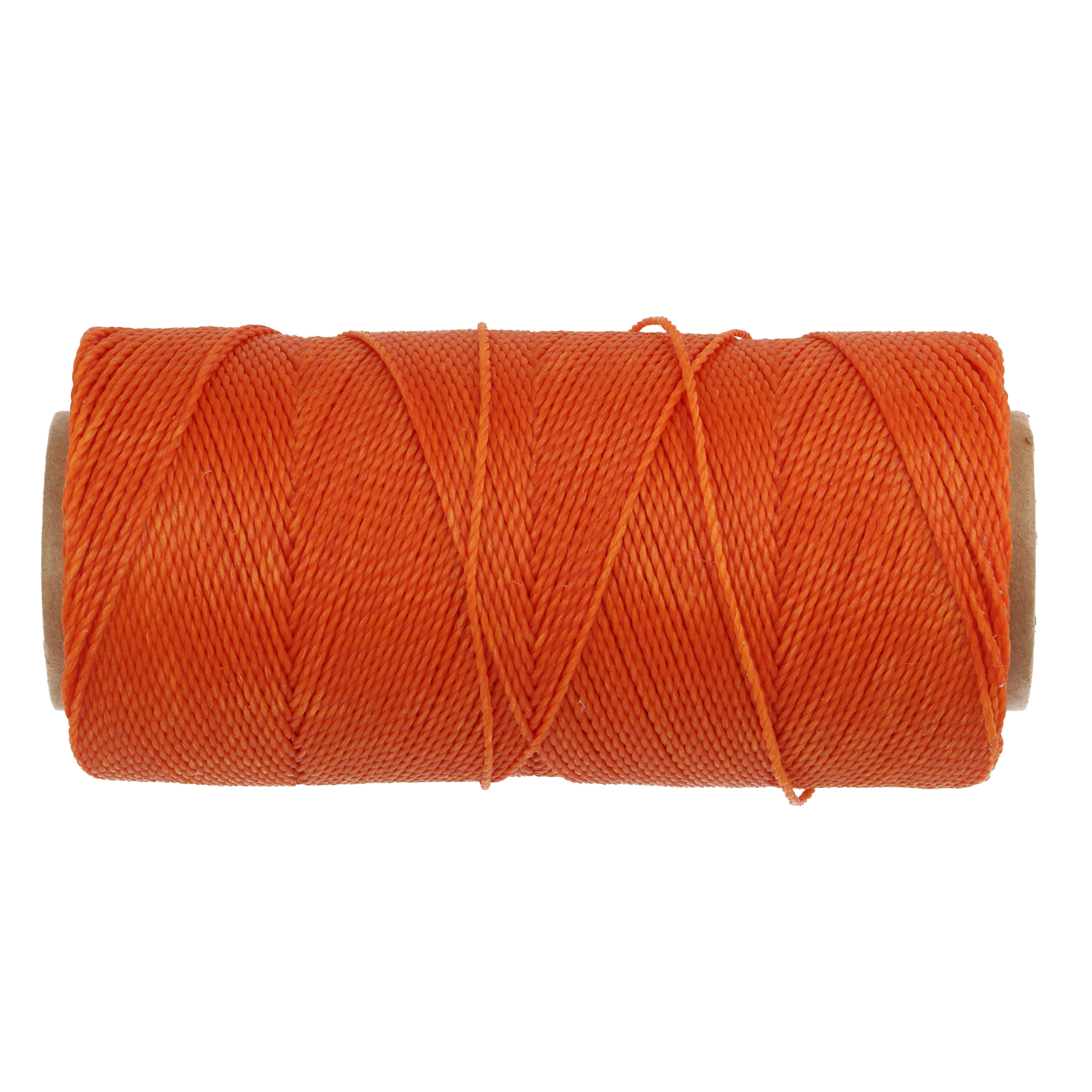 linhasita waxed polyester cord - pumpkink (387) 1mm - 100gr spool (aprox. 180mt) | 1pc