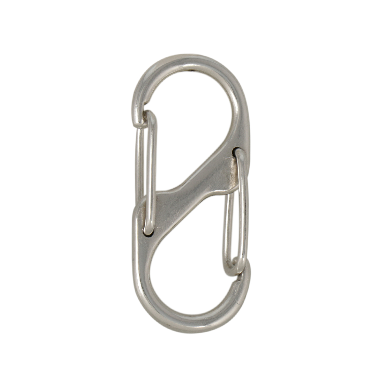 antique silver plated double lock 41x17mm | 1pc