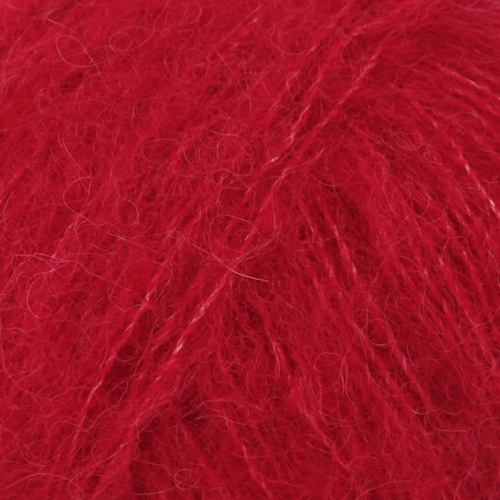 drops brushed alpaca silk uni red (07) - 25gr (140mt) | 1pc