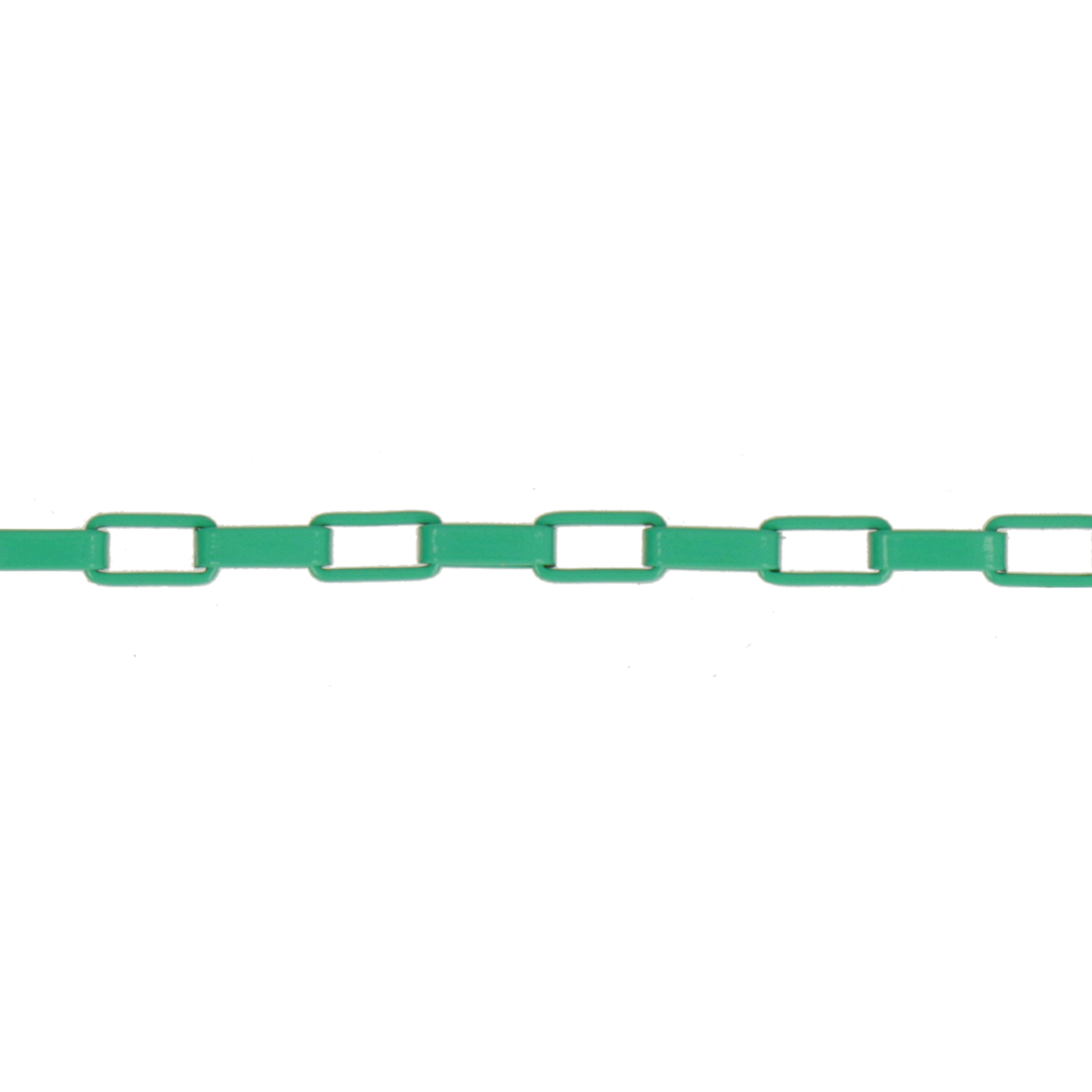 green enamelled brass box chain 5x2,5mm | 50cm