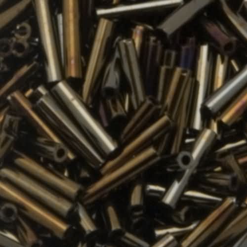 bugle toho beads 9mm - metallic iris brown (83) | 10gr