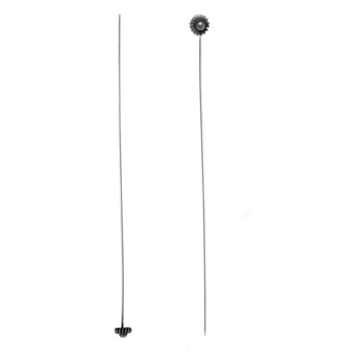 nietstift dekoriert antik 925 sterlingsilbe 70mm - wire 0,51mm | 2st