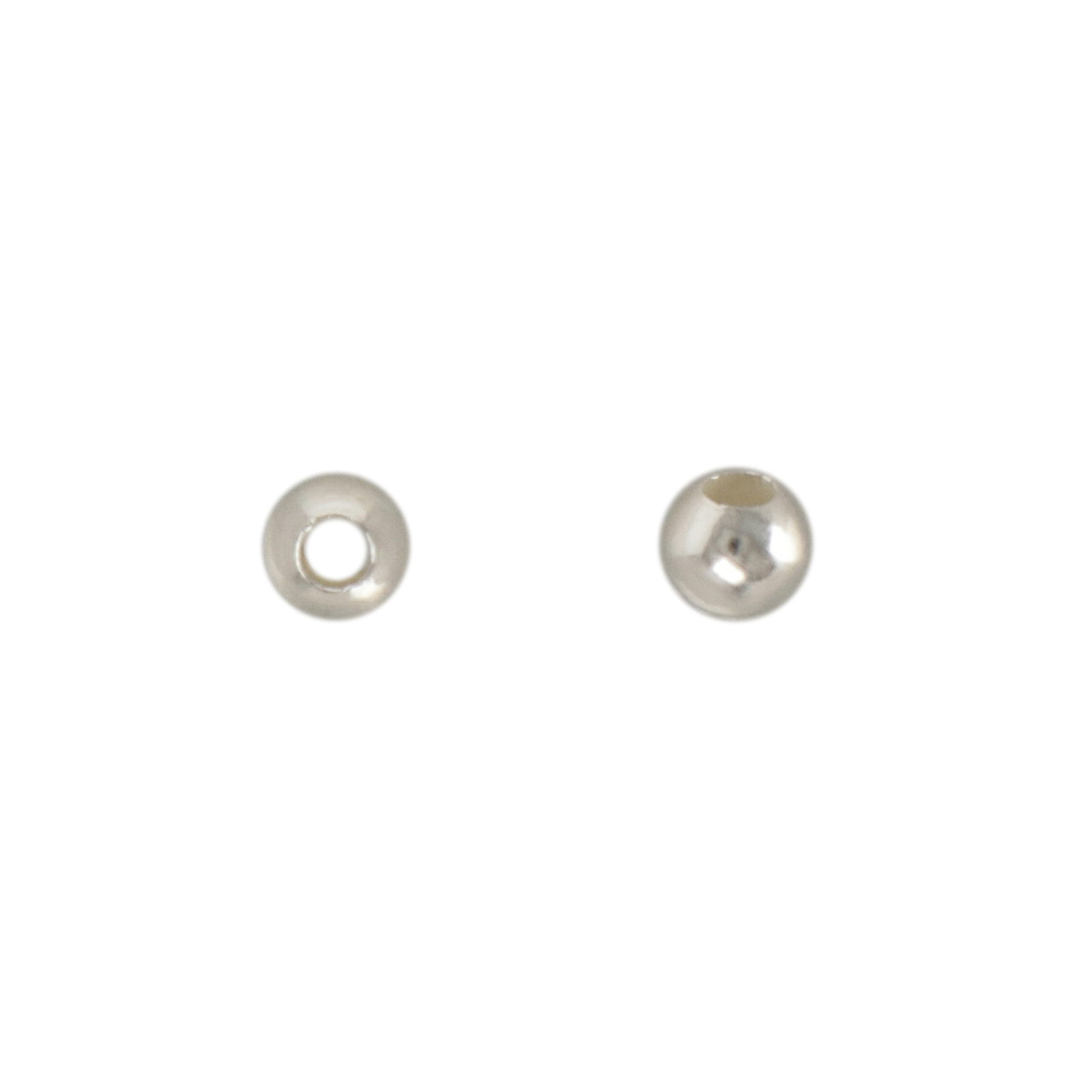 sterilng silver bead seamless round 2,2mm | 30pc