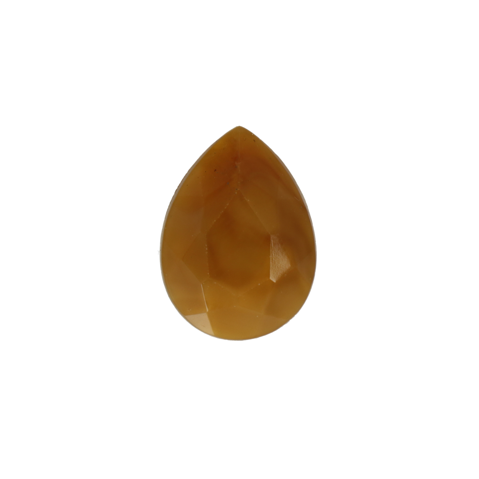 glascabochon milky topaz facettiertes tropfen 18x13mm | 1st
