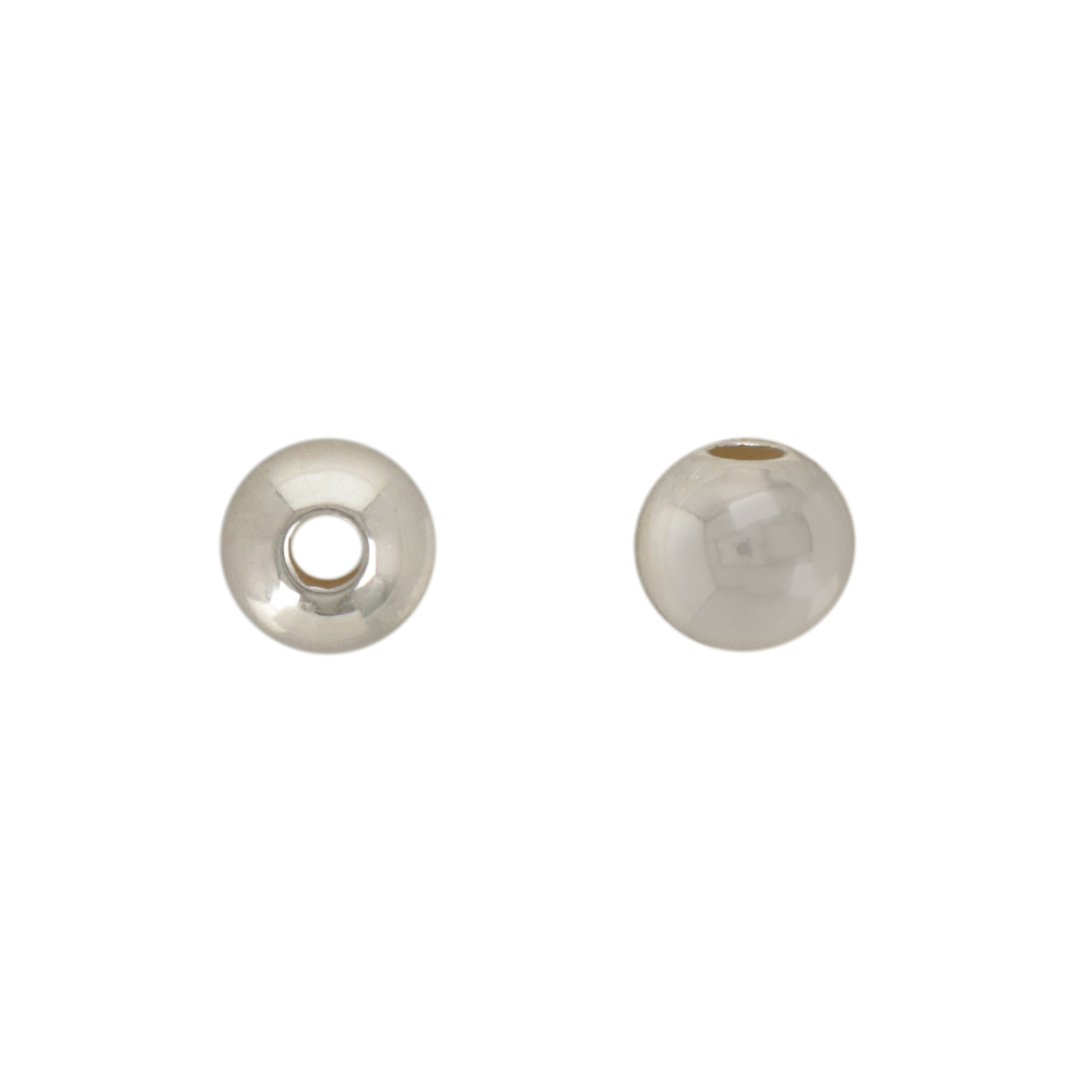 sterilng silver bead seamless round (light weight) 5mm | 8pc