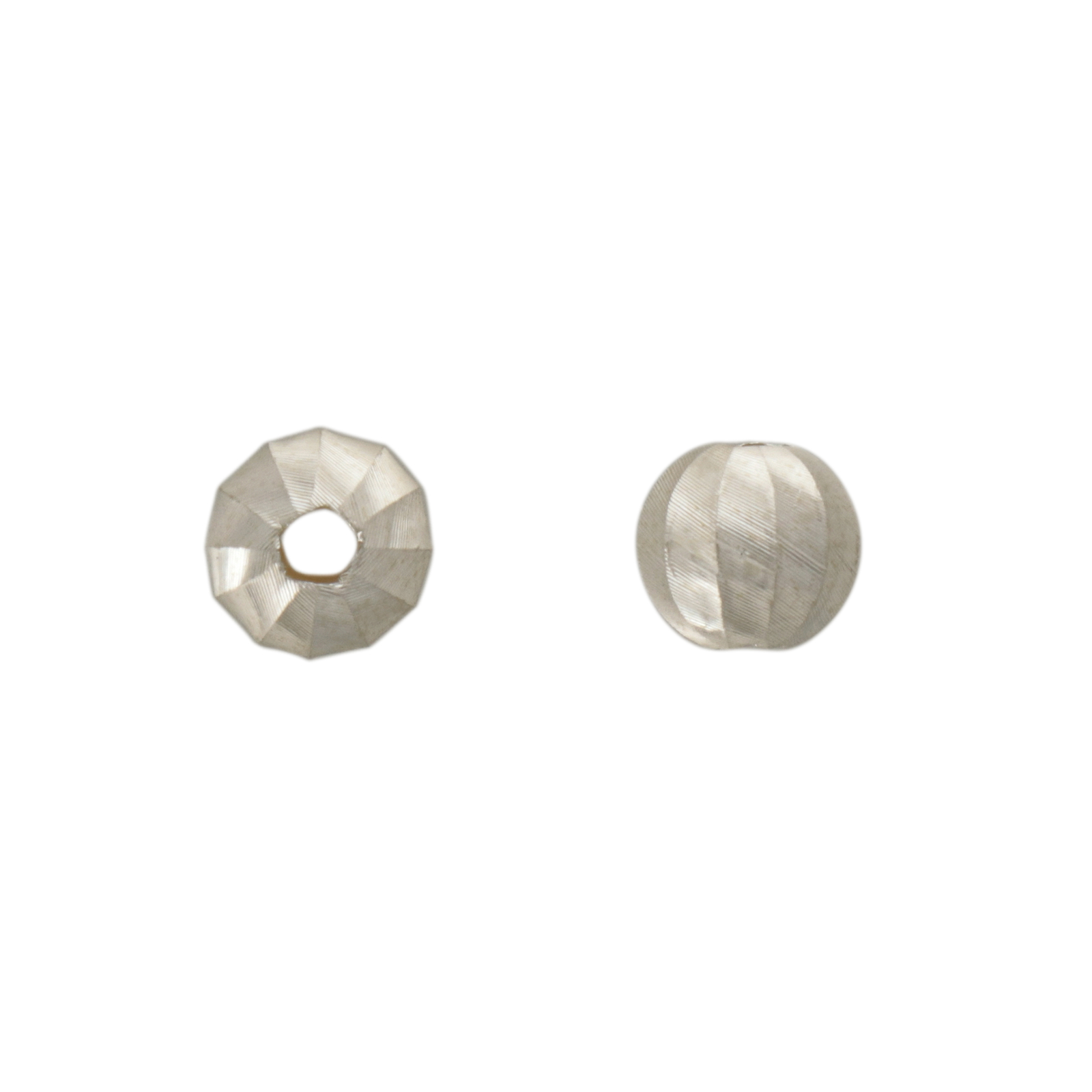 sterling silver bead slice round 6mm | 2pc