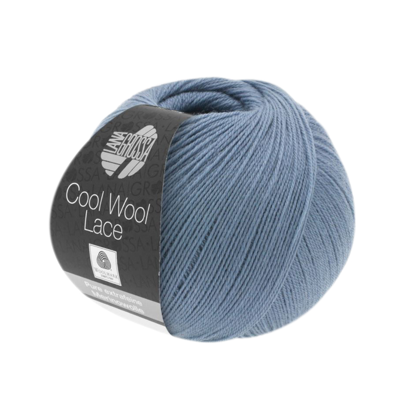 cool wool lace lana grossa - grau blau (028) - 50gr (400mt) | 1st