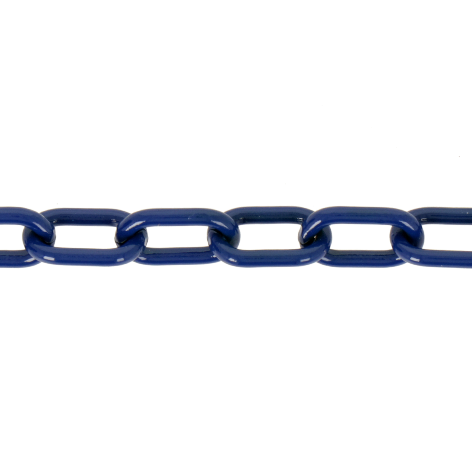 blue enamelled brass oval cable chain 10x6mm | 50cm