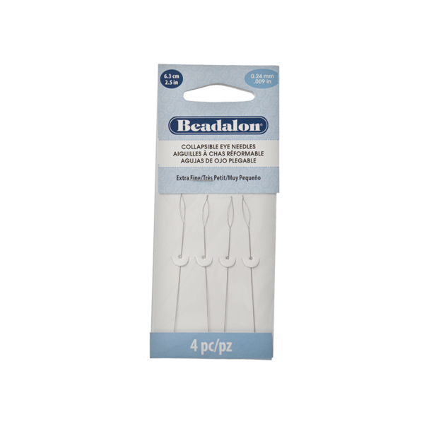 collapsible eye needle extra fine 63mm - 4pc | 1pc