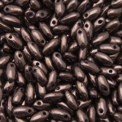rizo glasperlen jet lila vega luster 6x2,5mm | 10gr