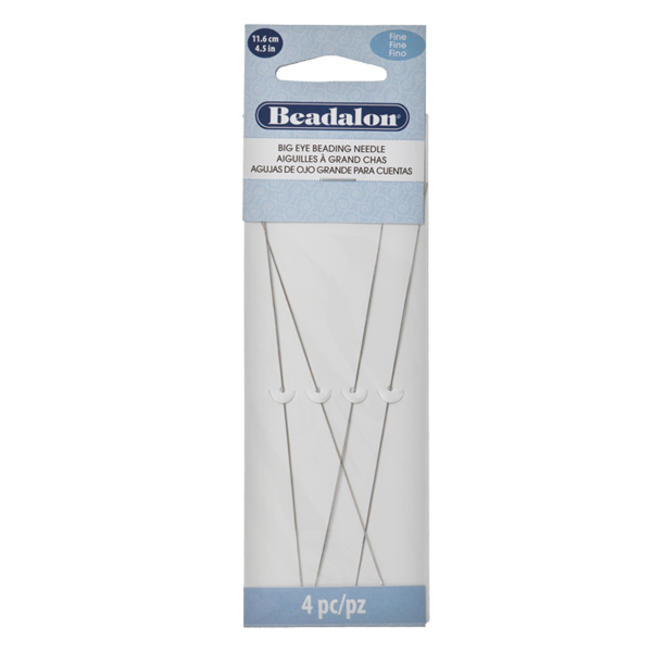 big eye beading needles fine 116mm - 4pc | 1pc