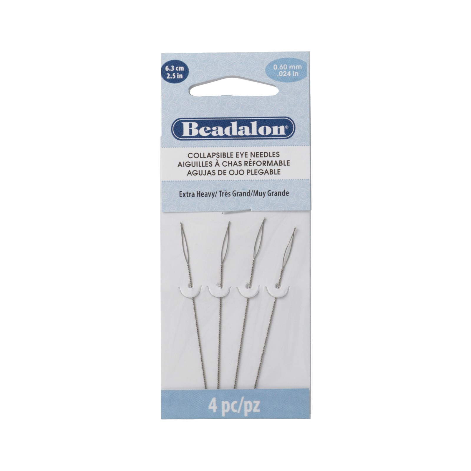 collapsible eye needle extra heavy 63mm - 4pc | 1pc