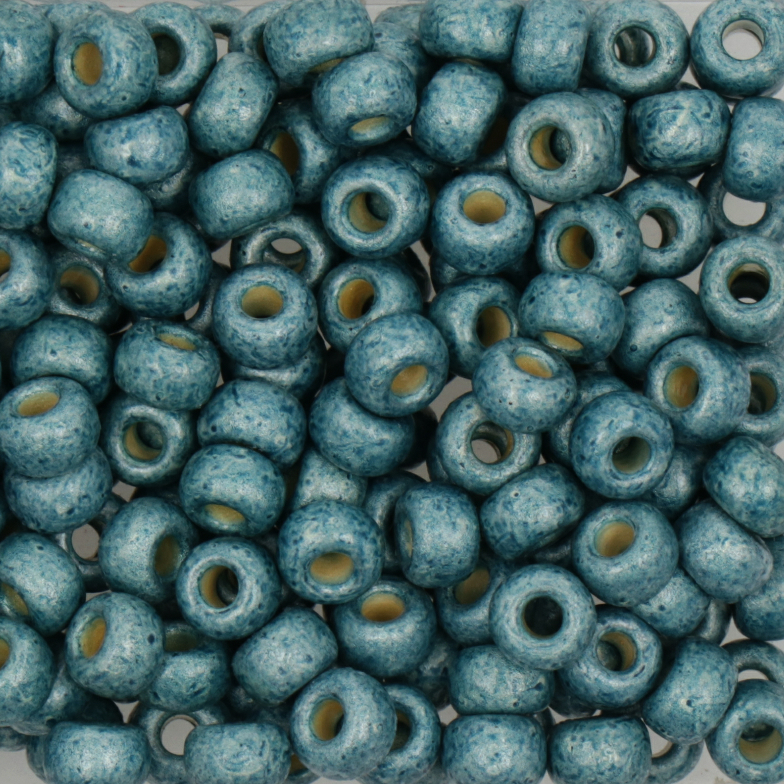 miyuki rocailles 6/0 - matted duracoat galvanized dark sea foam (4217f) | 10gr
