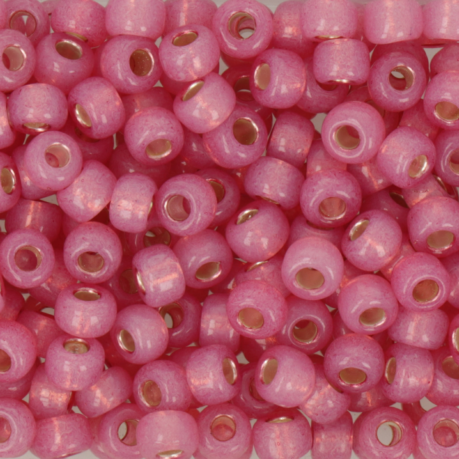 miyuki rocailles 6/0 - dyed silver-lined alabaster dark rose (645) | 10gr