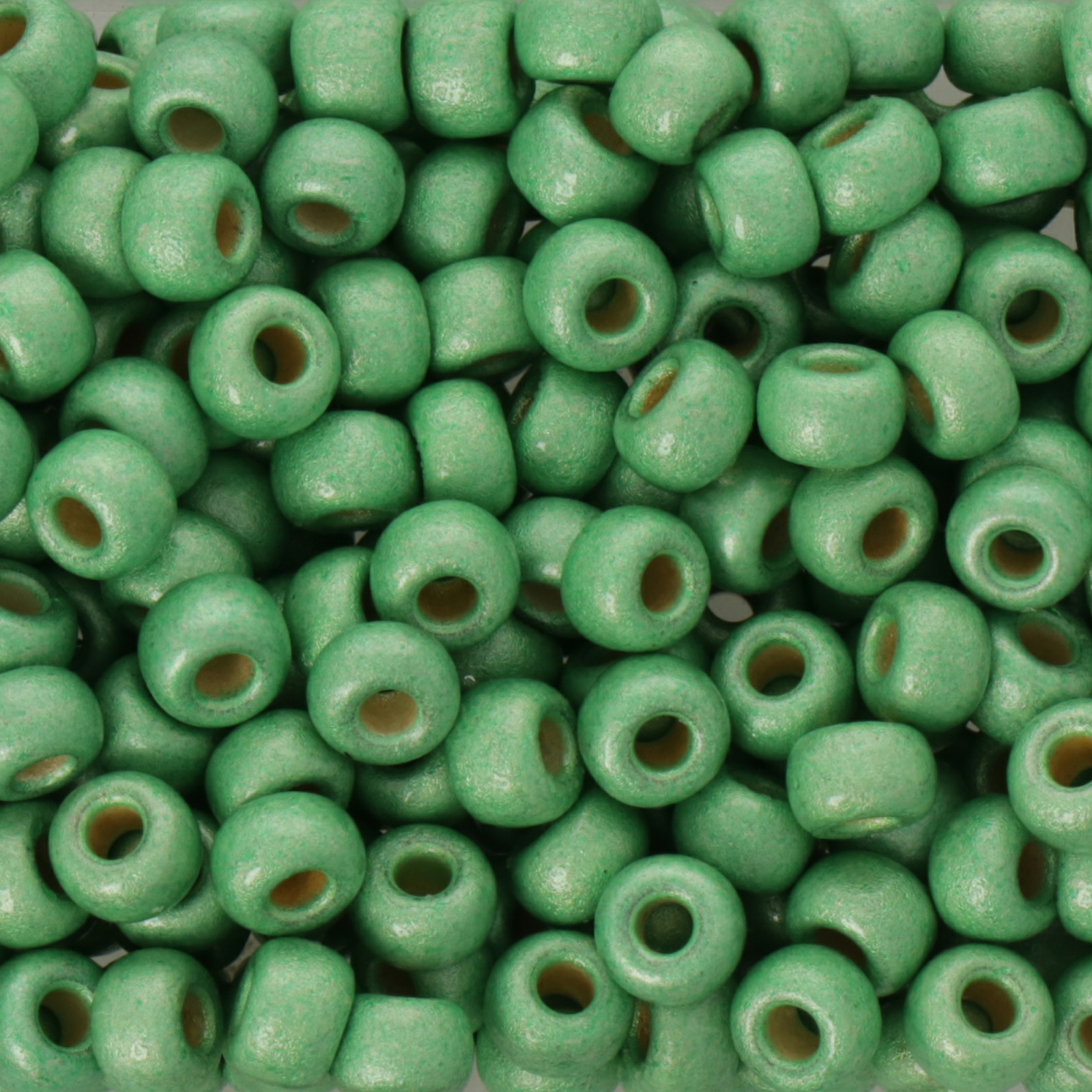miyuki rocailles 6/0 - matted duracoat galvanized mint (4214f) | 10gr