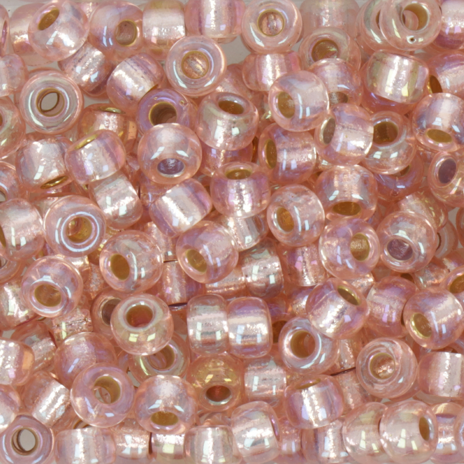 miyuki rocailles 6/0 - silver-lined blush ab (1023) | 10gr