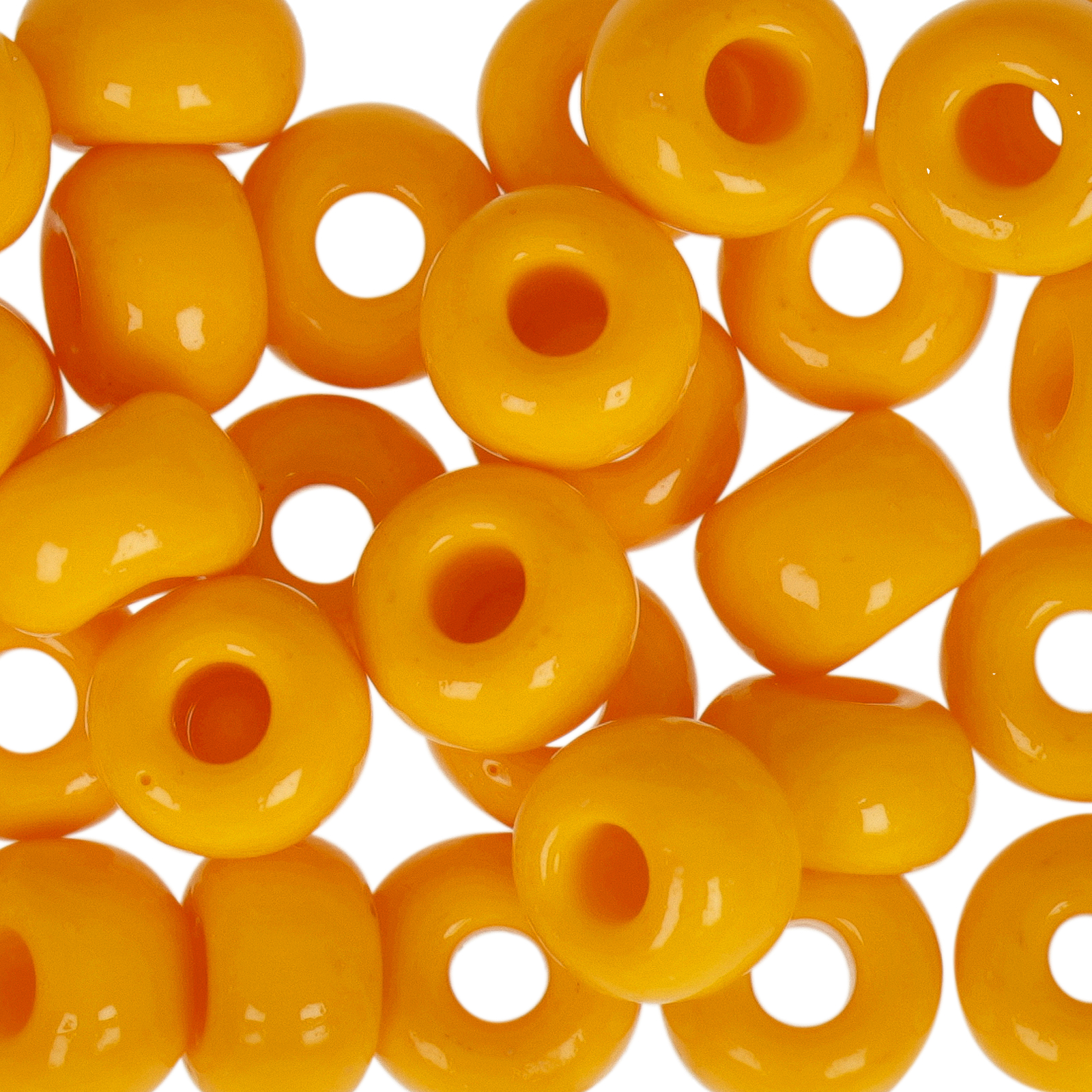 preciosa seed bead rocailles 33/0 opaque neon orange | 40gr