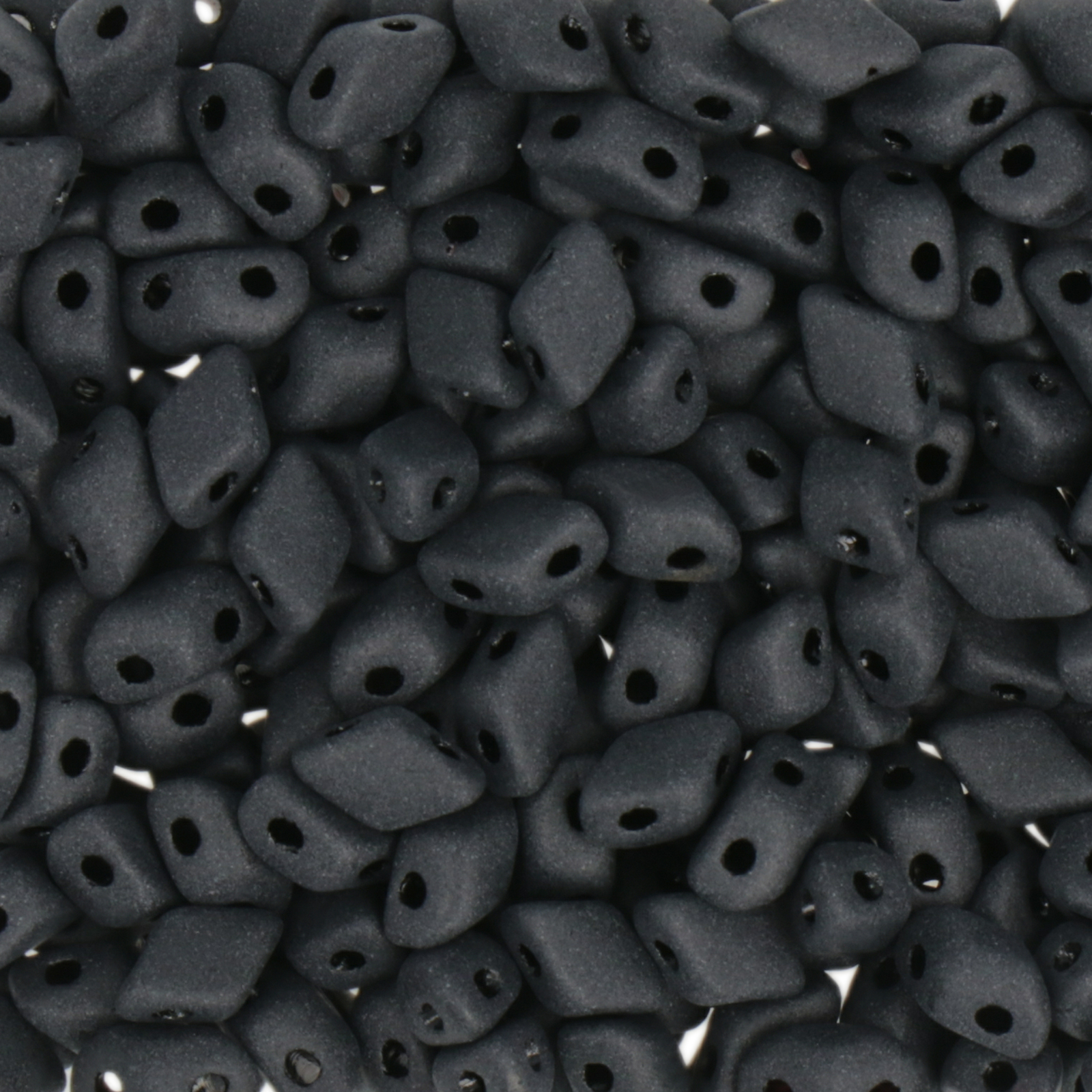 mini gemduo beads matte jet 6x4mm | 5gr