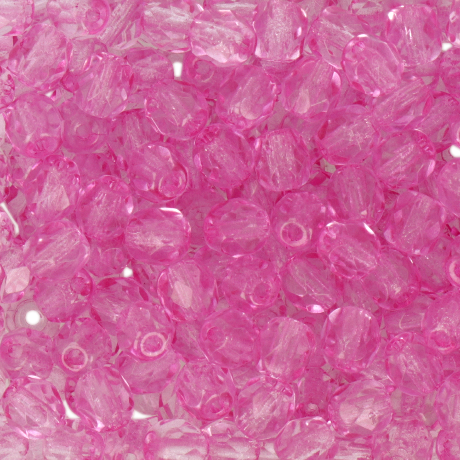 czech fire-polished round beads crystal pink solgel 4mm | 50pc
