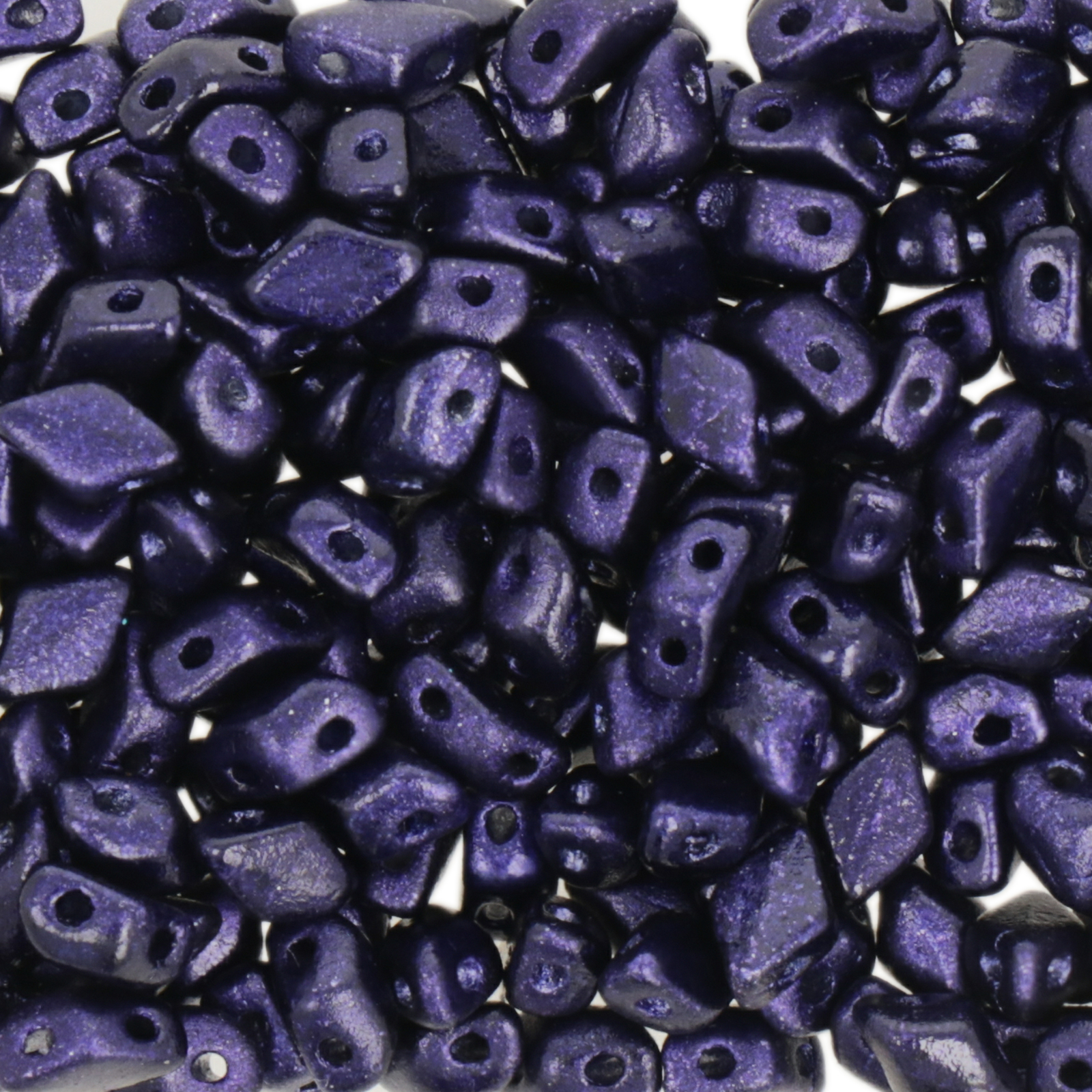 mini gemduo beads metalust purple 6x4mm | 5gr