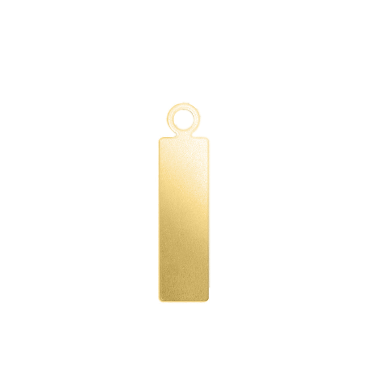 premium metal blanks brass tag 18x5mm | 4pc