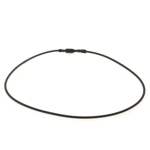black rubber beading lock cord - diameter 2mm - 45cm lenght | 1pc