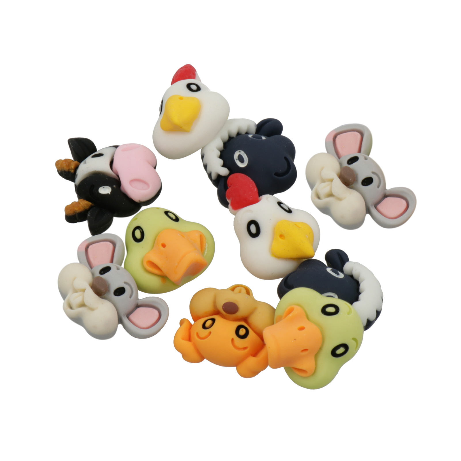 kawaii cabochon mix farm's animals 22mm aprox. | 10pc
