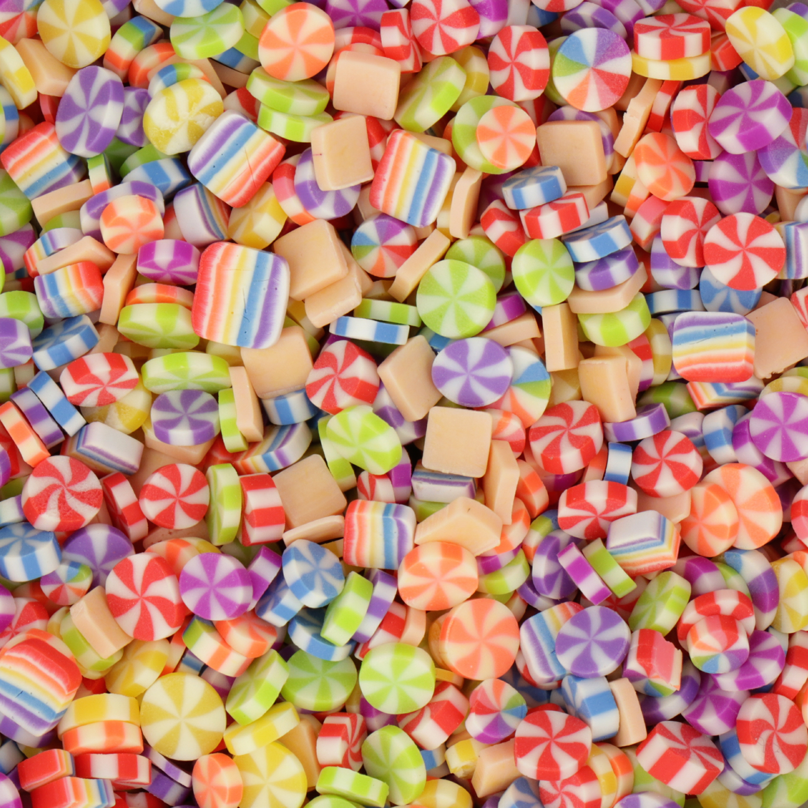 polymer clay slice - sugar candy 4mm | 25gr