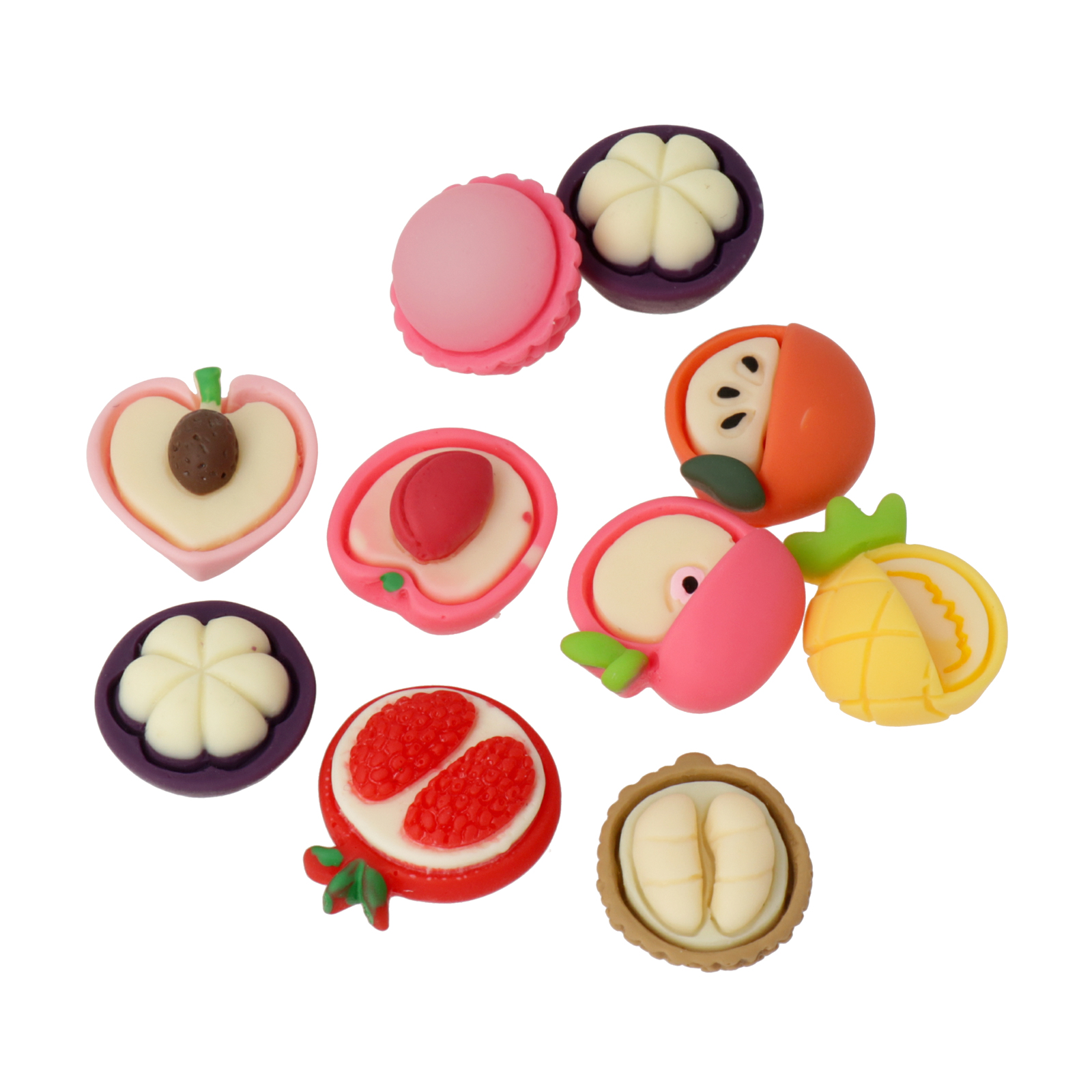 kawaii cabochon mix fruits 16mm aprox. | 10pc