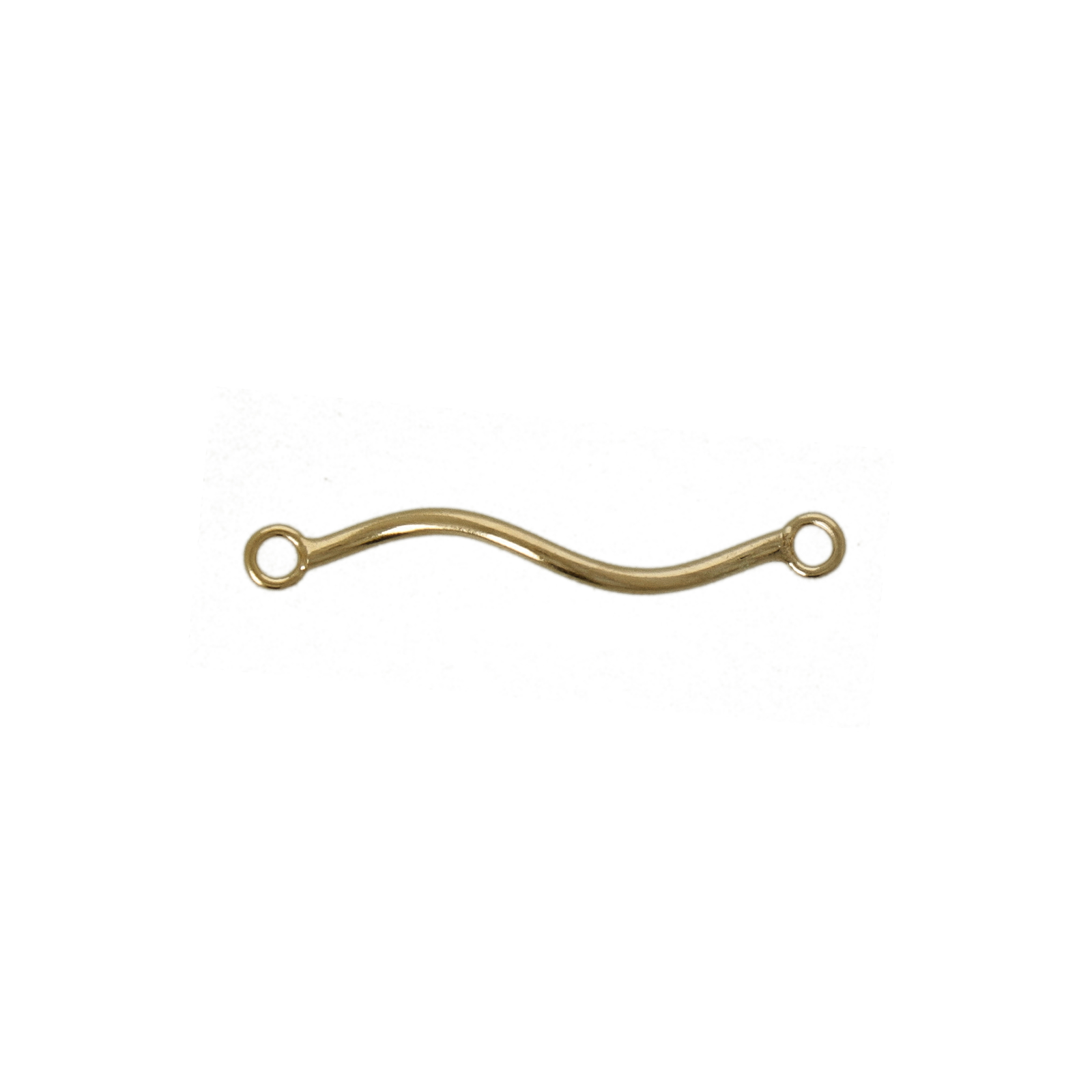 gold-filled 14k spiral tube link 22mm | 2pc