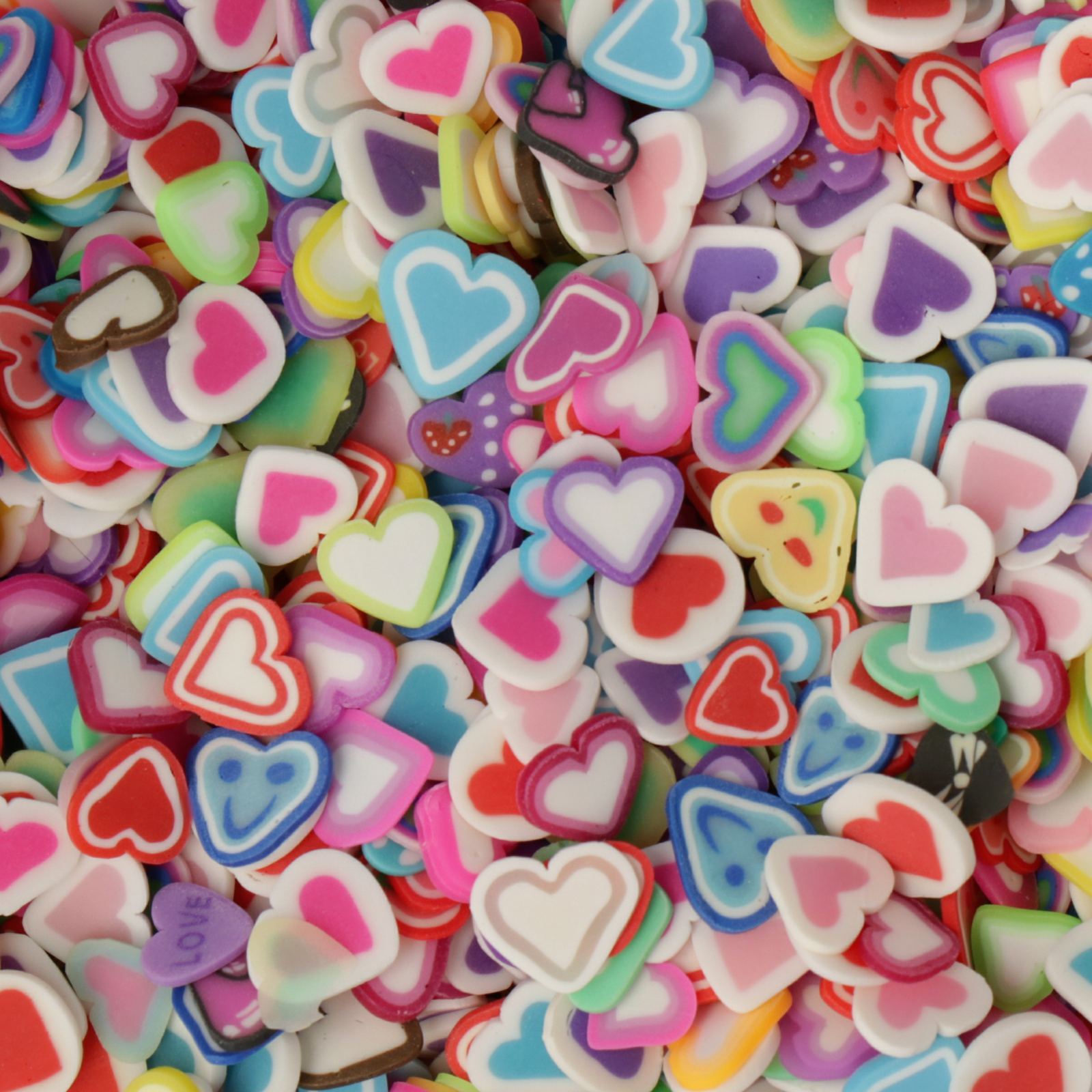 polymer clay slice - herz 5mm | 25gr