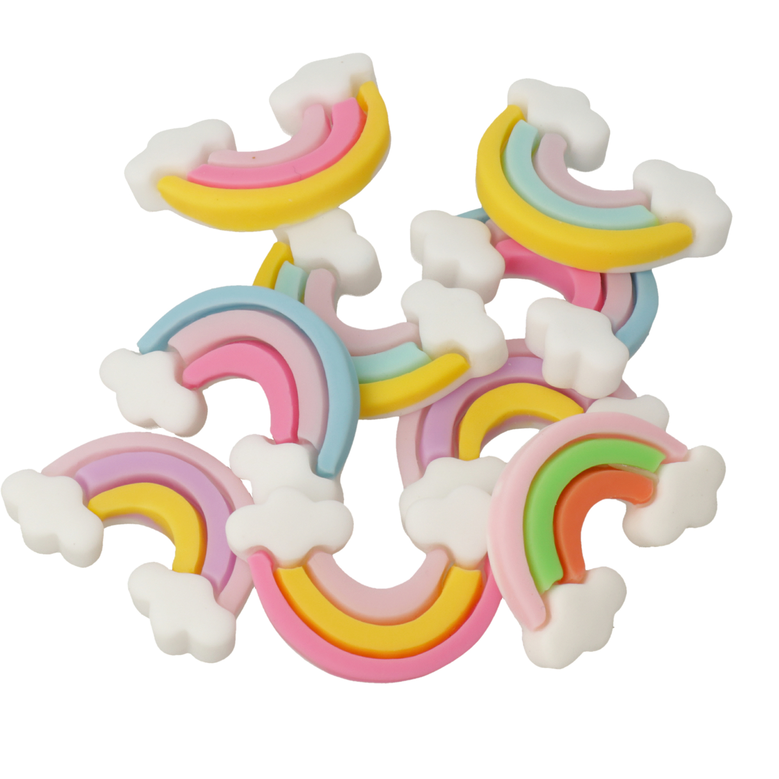 kawaii cabochon mix rainbow 30x20mm aprox. | 8pc