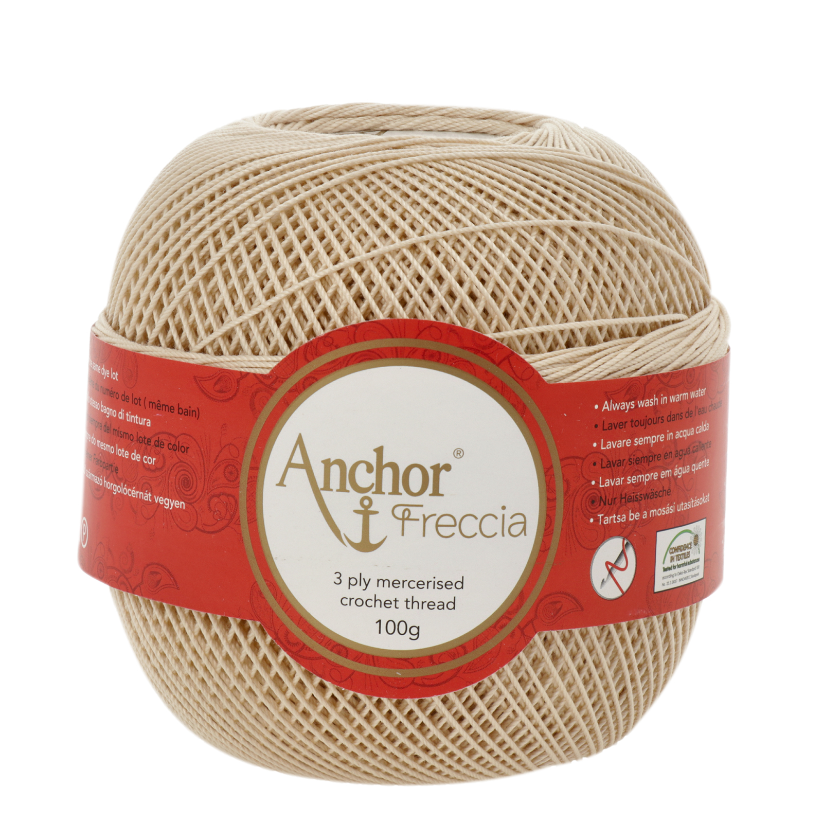 anchor freccia 8 - écru (00387) - 100gr (390mt) | 1pc