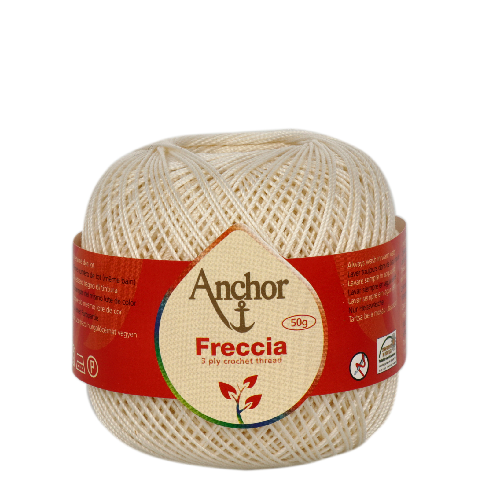 anchor freccia 8 - ivory (06650) - 50gr (195mt) | 1pc