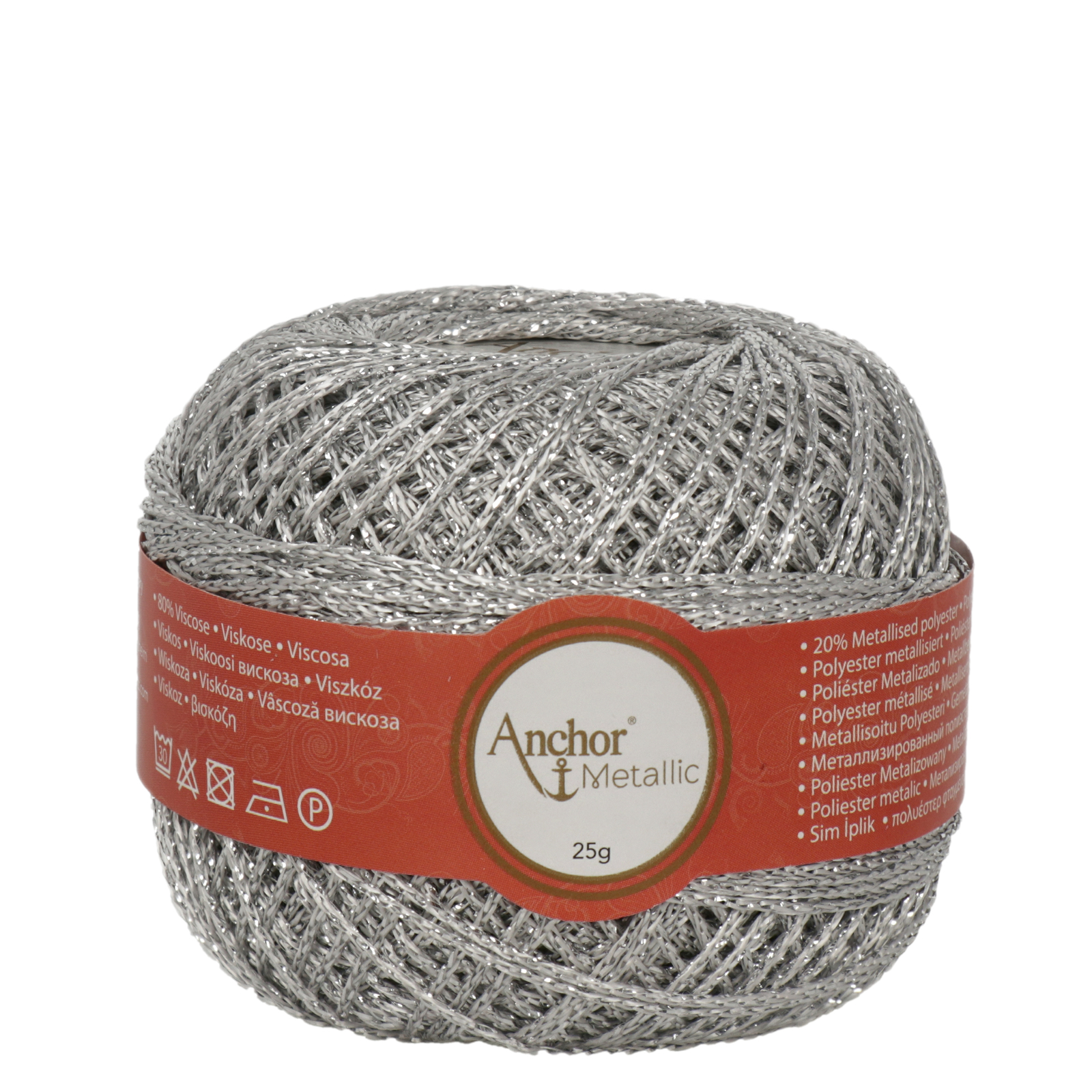 anchor metallic - silver (00301) - 25gr (100mt) | 1pc